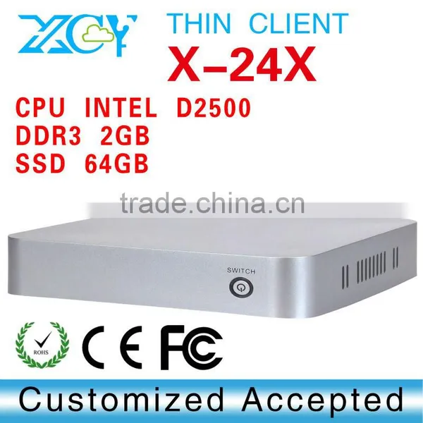 Intel Mini pc Intel Atom2550 X-24X 2g Ram 64gb Ssd Support Microsoft Mouse Linux Micro pc Support Graphics Tablet