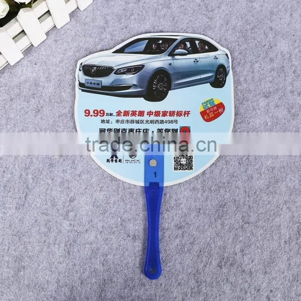 13cm Handle Plastic pp Custom Plastic Hand Fan Promotional Advertising Fan Mini Hand Fan photo-3