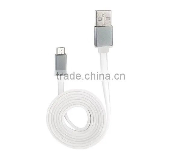 Flat Micro USB Cable to USB Cable 2.0 for Samsung Huawei Andorid photo-2