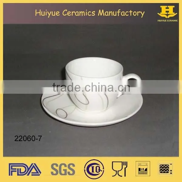 Porcelain Espress Set, Espresso Set With Decal photo-3