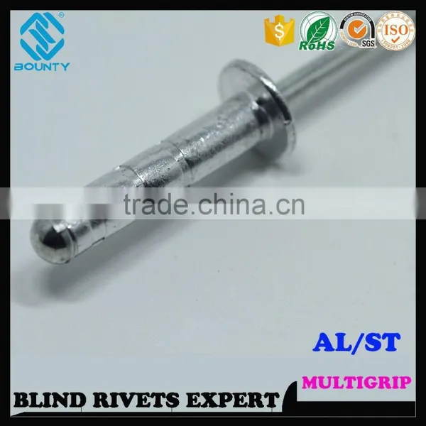 HIGH QUALITY FACTORY DOME HEAD ALU/ST MULTI-GRIP BLIND RIVETS photo-4