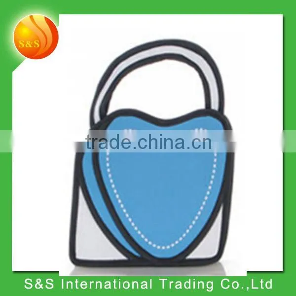2015 New Arrival 3d Comic Polular Lady Hand Paper Carry Bag Coin Bag photo-2