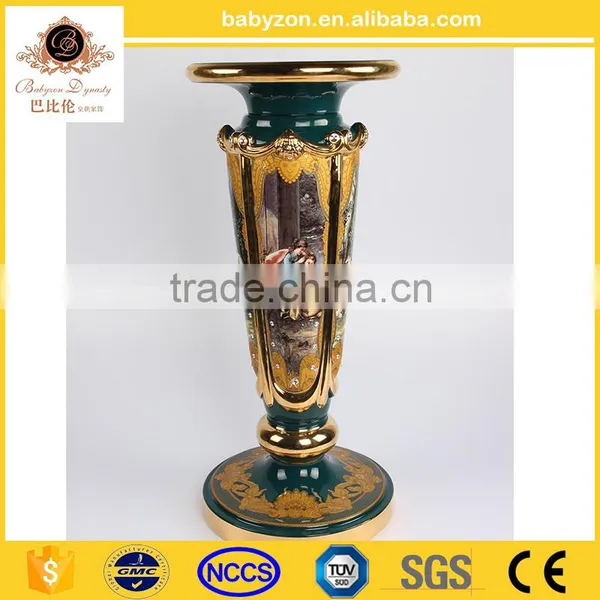 Luxury Ceramic Home Decoration marble pillar/roman pillar
