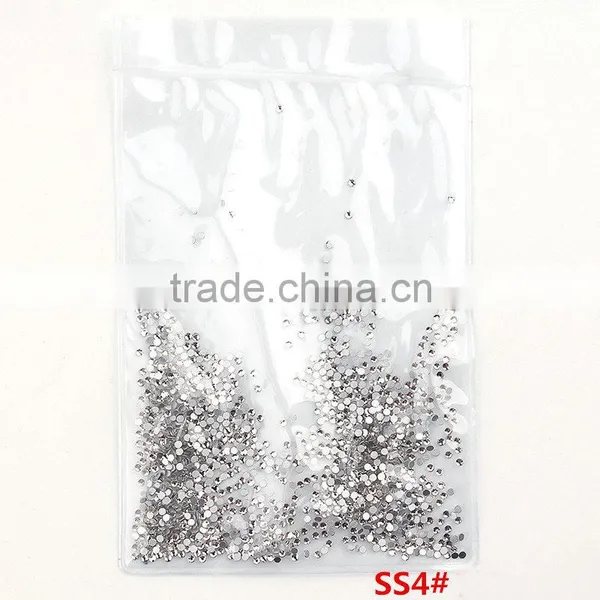 White Clear 1440pieces/bag Shining Flatback Non Hotfix Glue on Rhinestones Nail Art Crystal photo-6