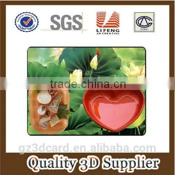 2015 Plastic Custom 3D Effect Pictures Dinning Table Mat for Wholesale photo-2
