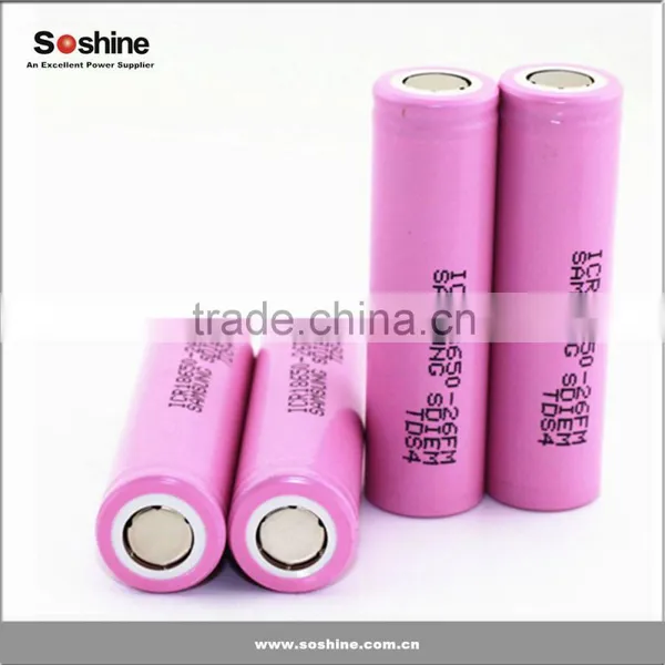Samsung 26f 2600mah 3.7v Lithium Rechargeable 18650 Battery Samsung Icr18650-26f Li-ion Battery photo-4
