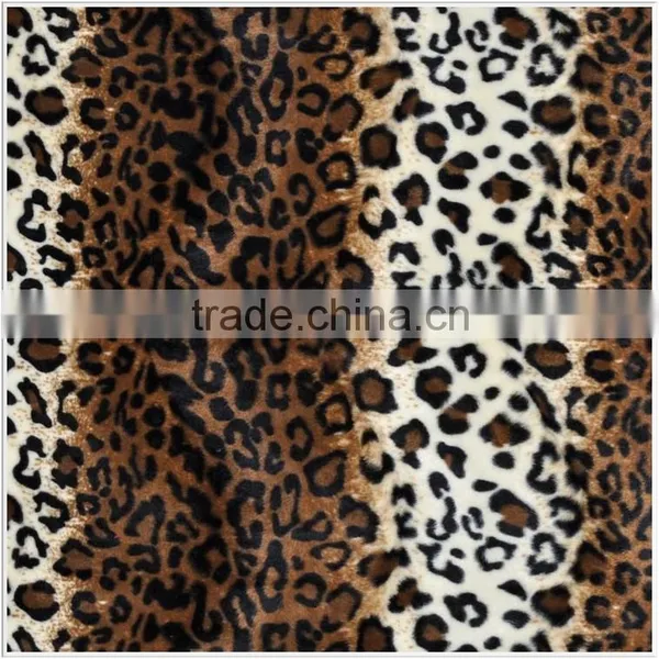 100% Polyester Fabric Animal Print Velboa Plush Fabric photo-6