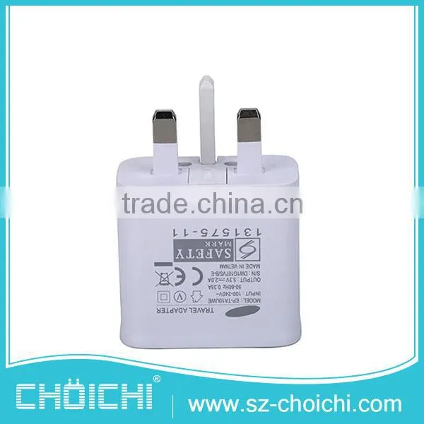 Hot Selling Universal EP-TA10UWE White Wall Charger UK 3pin Plug for Samsung photo-3