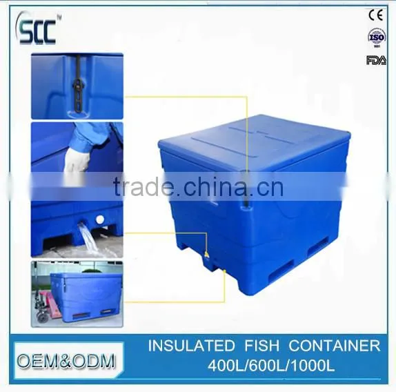 Insulated Plastic Tubs for Fish, Stackable Fish Tubs by Rotomolding Process photo-2