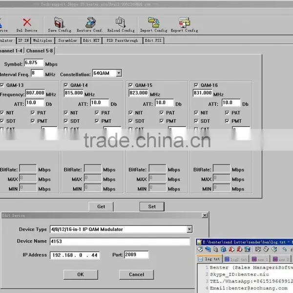 8in1 ip Qam Modulator With Scrambler (TS IP/multicast Gigabit In,8*DVB-C RF Out) photo-4