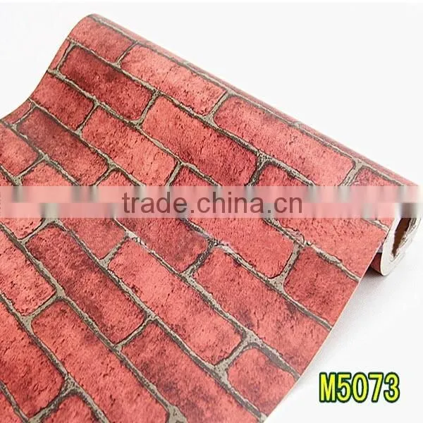Simple China Wind Brick Type Self-adhesive Wallpaper Price photo-6