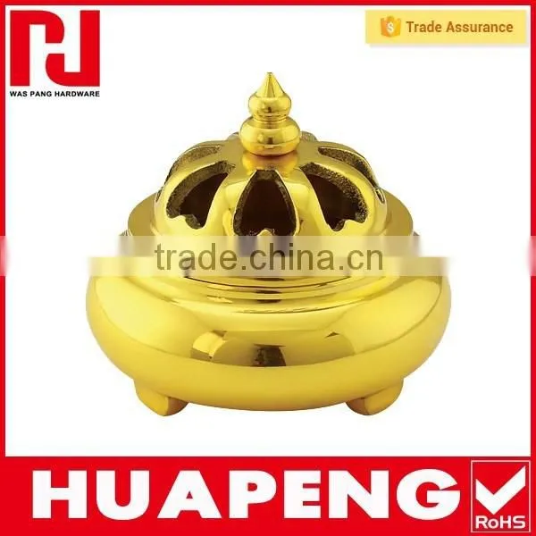 Resonable Price Supply Bronze Color Brass Incense Burner photo-2