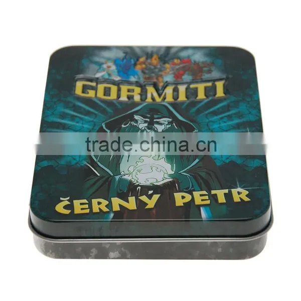 Factory Customized Rectangular Metal Tin Box for Children's Game Card Tin Box photo-2