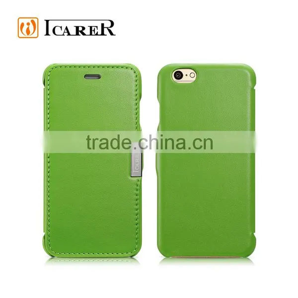 ICARER High Quality Luxury Genuine Leather Side Open Case for IPhone 6/6S photo-6
