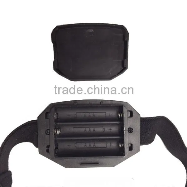 T03 1red Led + 2 LED Plastic Headlight Waterproof Outdoor Camping Head Torch 3*AAA Battery Led Headlamp photo-5