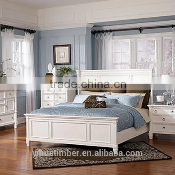 White Washed Bedroom Set Furniture Wood Bedroom Design manufacturer