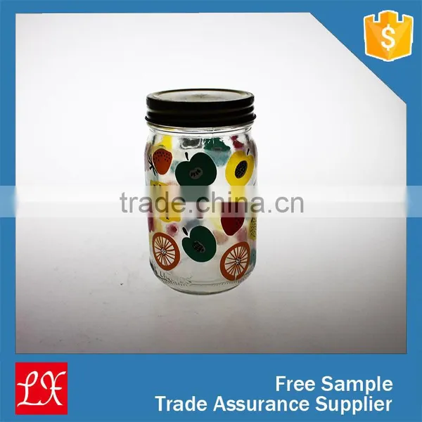 Decal 12 oz Mason Jar Drinking Glass With Handle photo-6