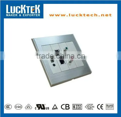 AV Mutifunctional interface wall face plate