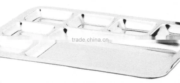 7 Compartment Tray With Stainless Steel