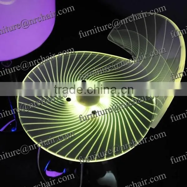 Spyra Modern Led Table and Bar Stools Acrylic Furniture photo-4