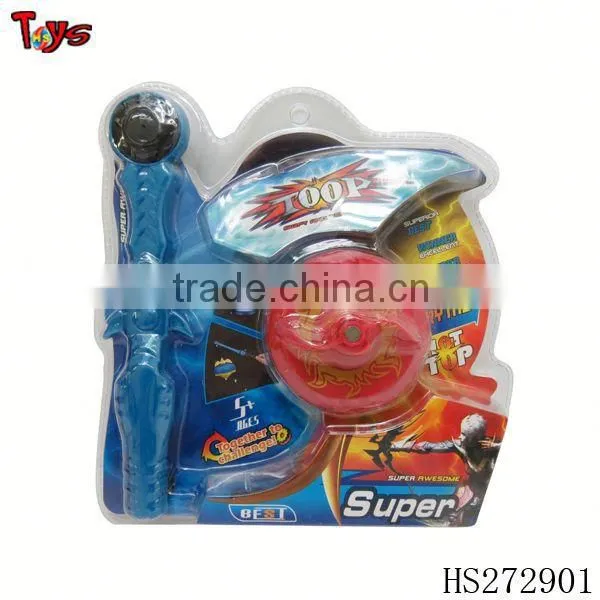 2014 Promotional Magnetic Battery Operated Light up Spinning Toy With Music