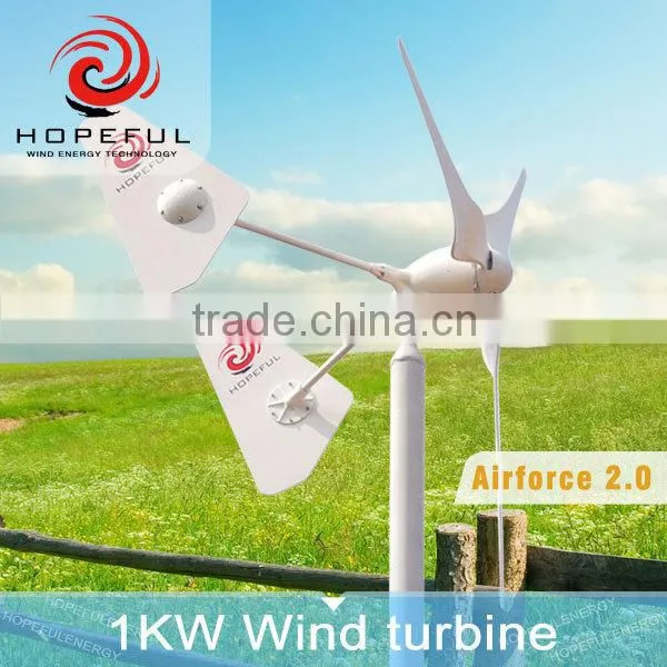 1kw 48V Off-grid Twin Tails Patent Wind Turbine System for Street Light photo-2