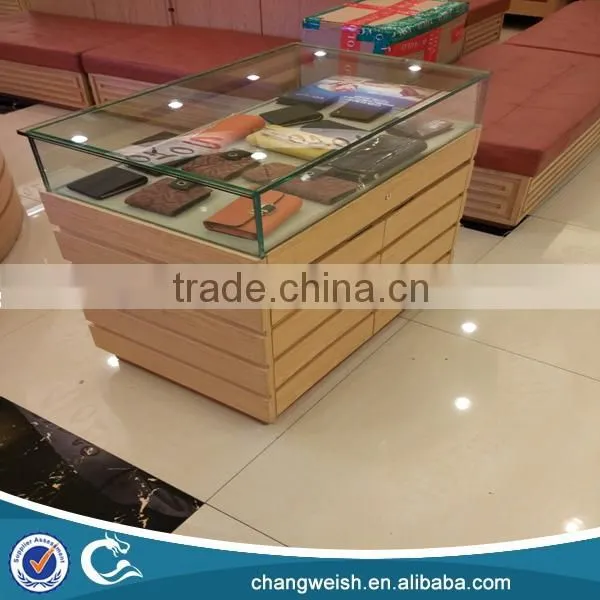 bag tabletop wooden display stand