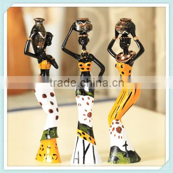 Creative Women Sculpture Africa Little Girl Figurine photo-3