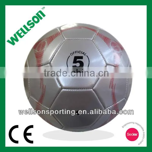 Dark Grey Machine Sewn Synthetic PVC Football photo-3