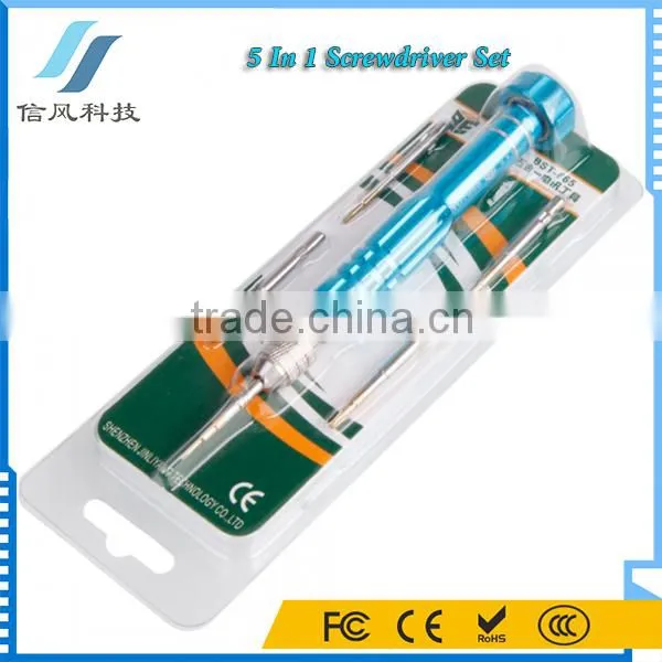 BST-6659 5 In 1 Telecommunication Repair Tool Screwdriver Set for Computer photo-2