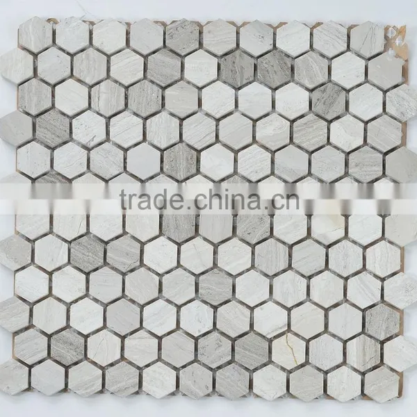 2016 Hot Selling Small Hexagon Chips Pattern Mosaic