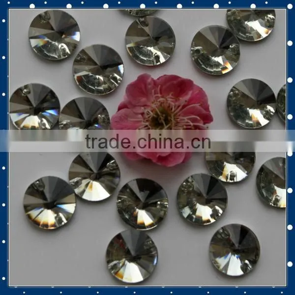 Sew on Round Rhinestones