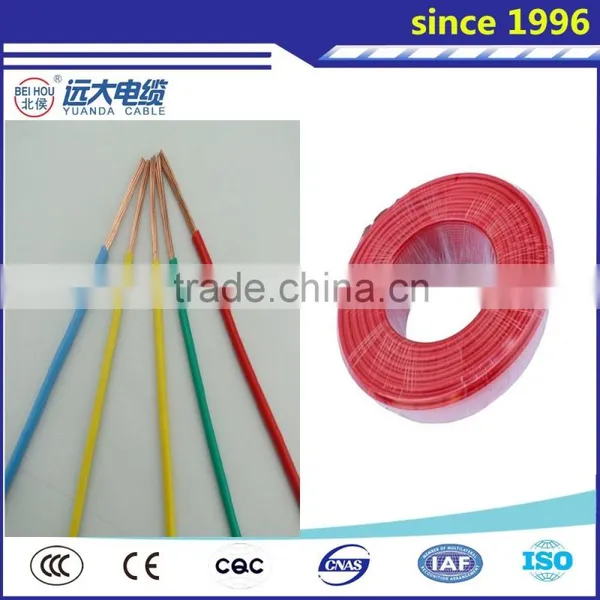 BV Cable Pure Copper Conductor PVC Insulated BV Electric Wire and Cable photo-4
