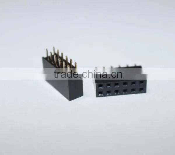 2.54mm Double Row Straight Female Header 6 Pin photo-4