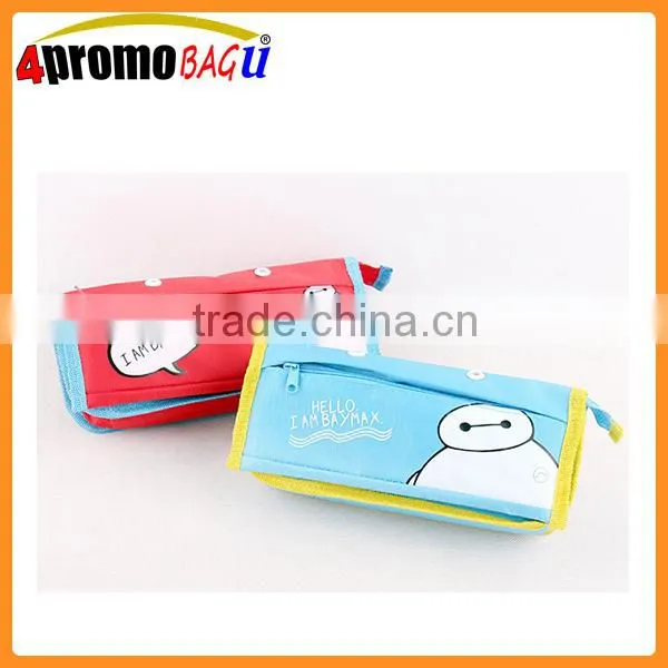 BSCI Factory Price Cheap Double Zipper Pencil Bag Pouch Bags photo-2
