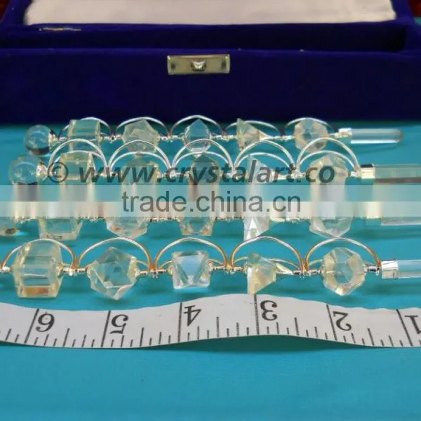 CRYSTAL SPINNING PLATONIC SOLIDS HEALING STICK photo-2