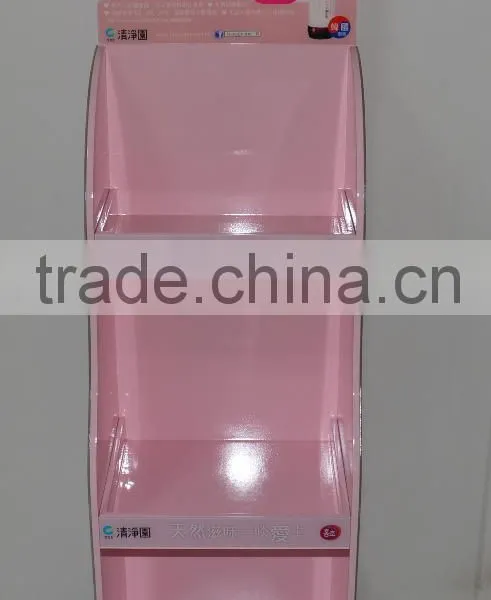 Supermarket shelf--custom acrylic commdity display shelf for cosmetic/ drink display