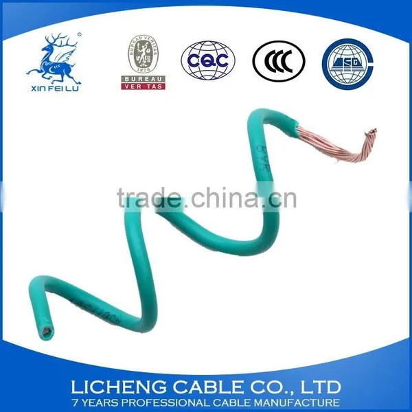 Green House Wiring Copper Conductor PVC Insulated Flexible Electric Connecting Wire and Cable -BVR(4mm2) photo-5