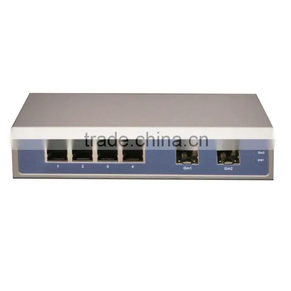 4 Port TX Fiber Switch With 2 Port SFP Support MM or SM Fiber photo-2