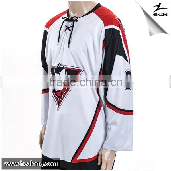 2015 Latest China Cool Jersey Design Custom Dye Sublimated Ice Hockey Jerseys Black Ice Hockey Jerseys photo-3