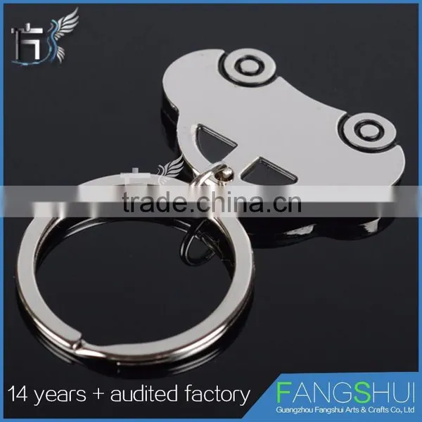 Latest Design Low Moq Metal Trolley Coin Keychain China Wholesale photo-3
