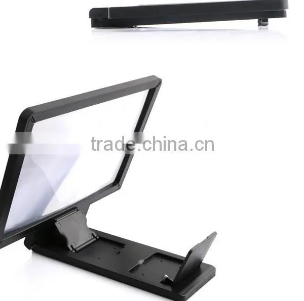2015 Cellphone Screen Magnifier tv Amplifier HD Expander for Smart Phone Any Model Universal With Stand Folding Portable photo-6