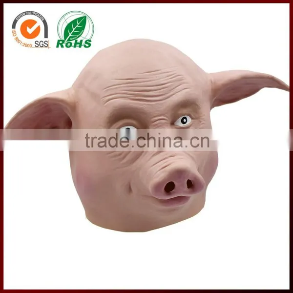 Halloween Costumes Ugly Pig Head Latex Mask for Kids Girls photo-2