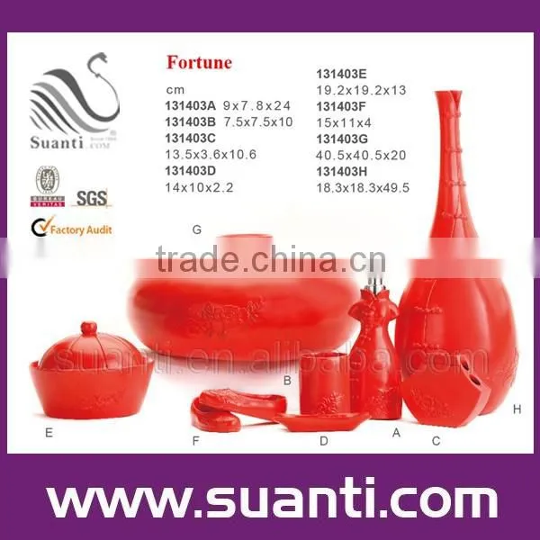 Beautiful Tall Wedding Souvenir Red Tall Vase Decoration