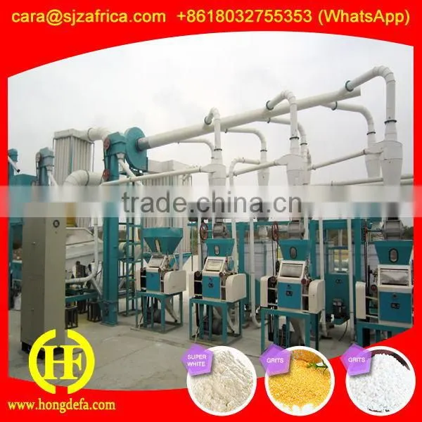 High Efficiency Complete Set Corn Mill Maize Flour Making Machine