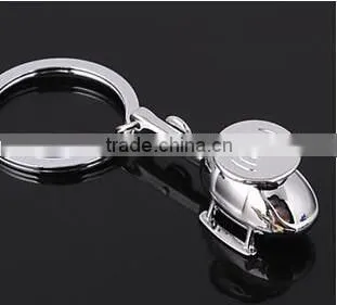 Wholesale 3d Mold Helicopter Key Chains/ Fighter Plane 3d Metal Key Chains photo-3