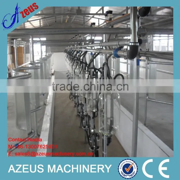 Automatic Glass Jar Dairy Fish-bone Herring Bone Milking Parlor for Cow