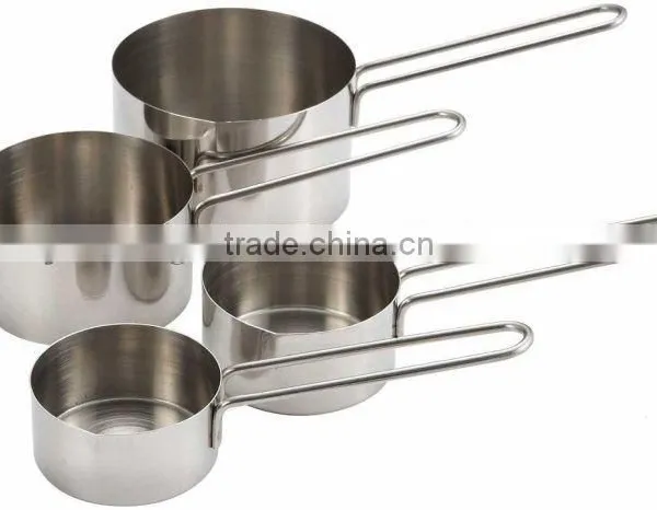 4 Pcs Set 60ml80ml125ml250ml Stainless Steel Measuring Cup photo-2
