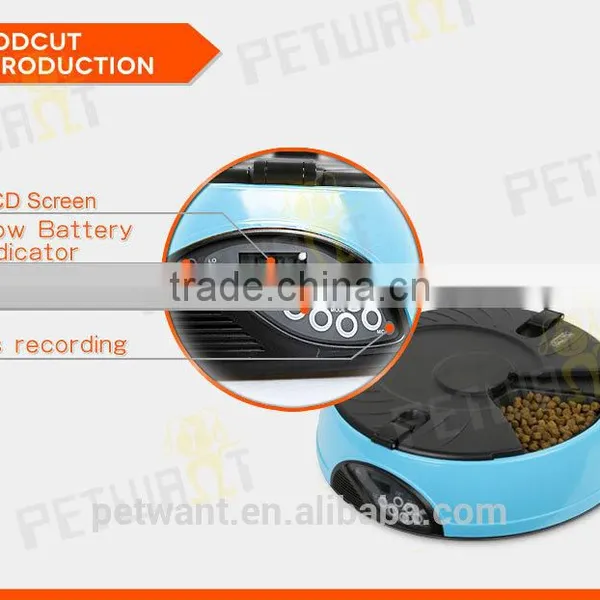 Time Programmable 6 Meals Automatic Dog Cat Animal Feeders photo-4