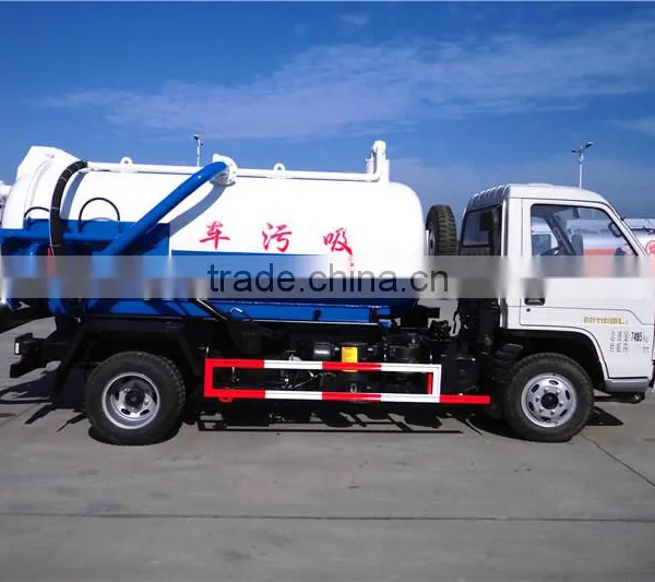 Famous Forland 3000l Vacuum Pump Suction Sewage Truck for Sucking Waste photo-2